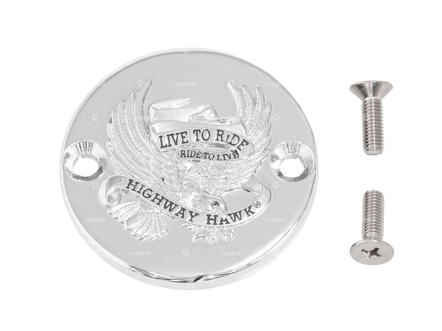 Emblem «Live to Ride» Chrom Carousel Image 1