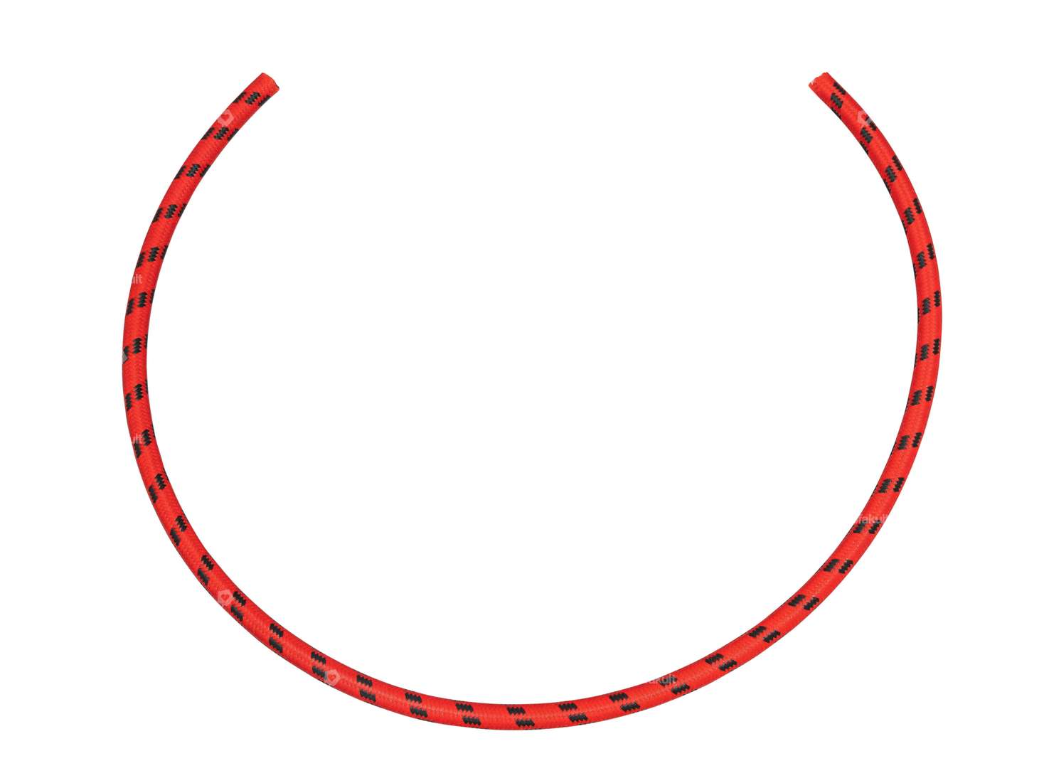 Ignition cable Ø 7 x 500 mm textile red / black Carousel Image 1