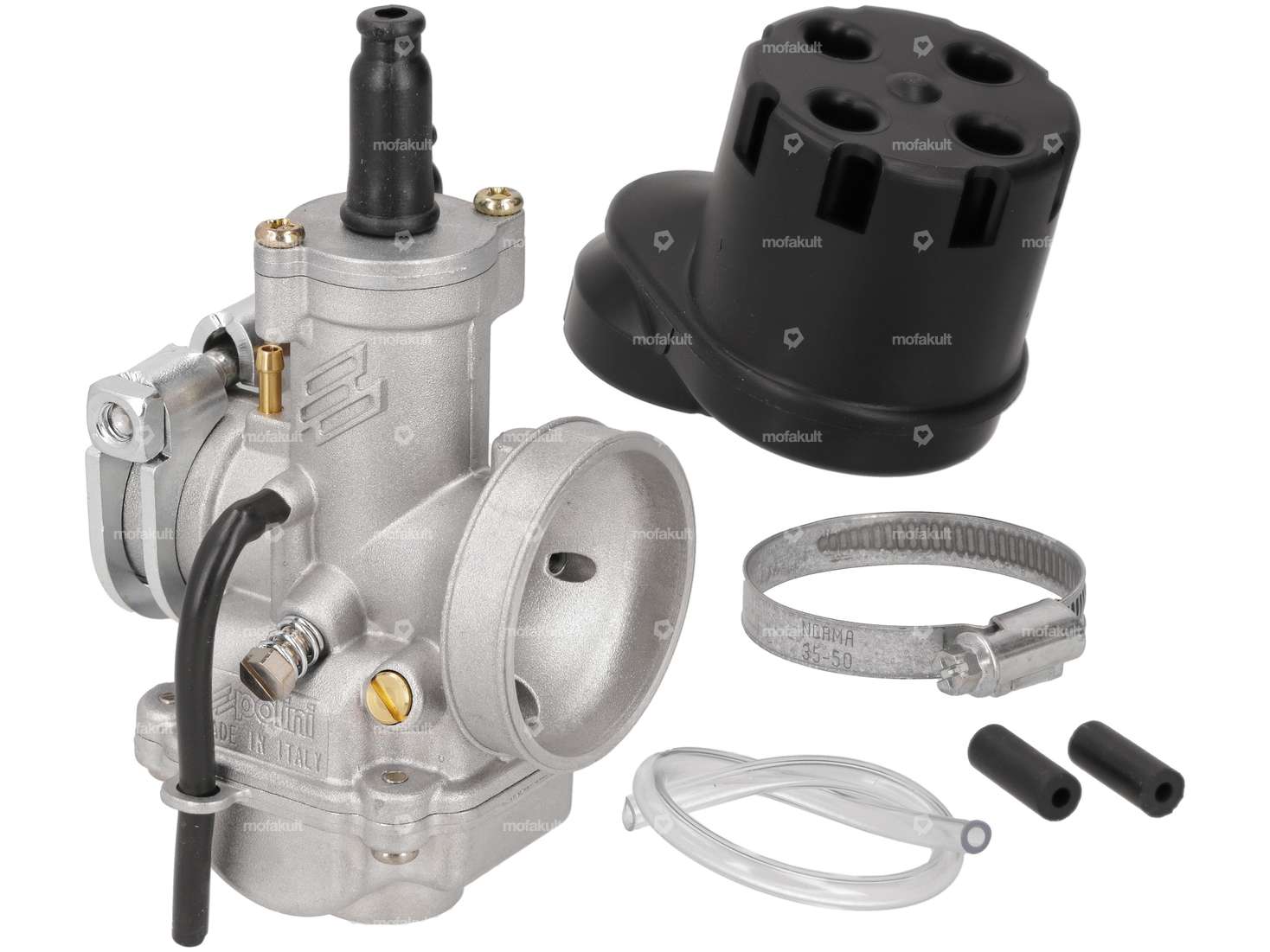 Polini CP 21 mm carburetor & air filter (cable choke) Carousel Image 1