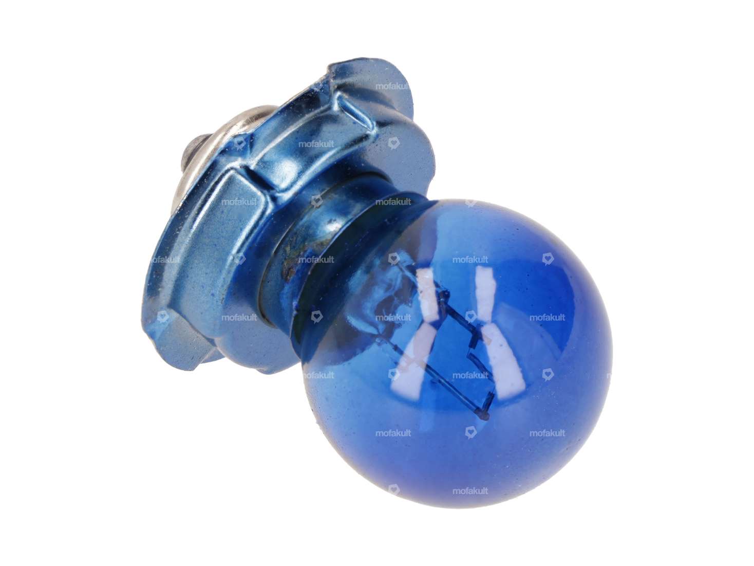GPO bulb 12V - 15W (P26s) with collar, blue 1-filament Carousel Image 2