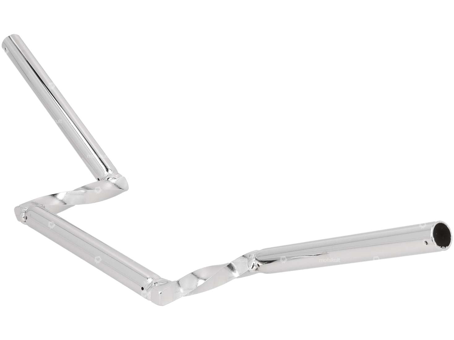 Lenker Gabelplatte 12 cm «Z» gedreht Chrom Carousel Image 2