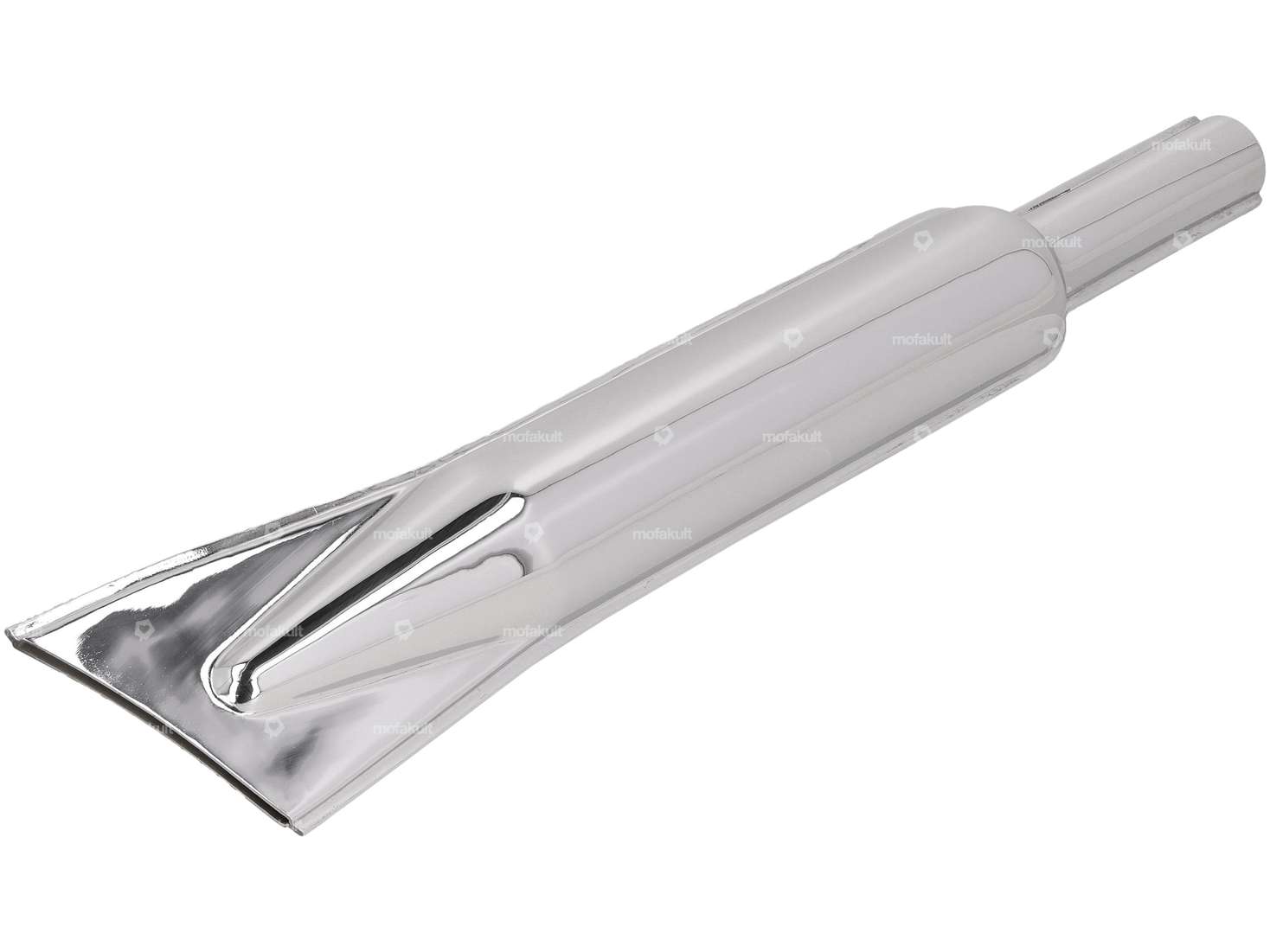 Muffler (28/56mm) Chrome exhaust short Carousel Image 2