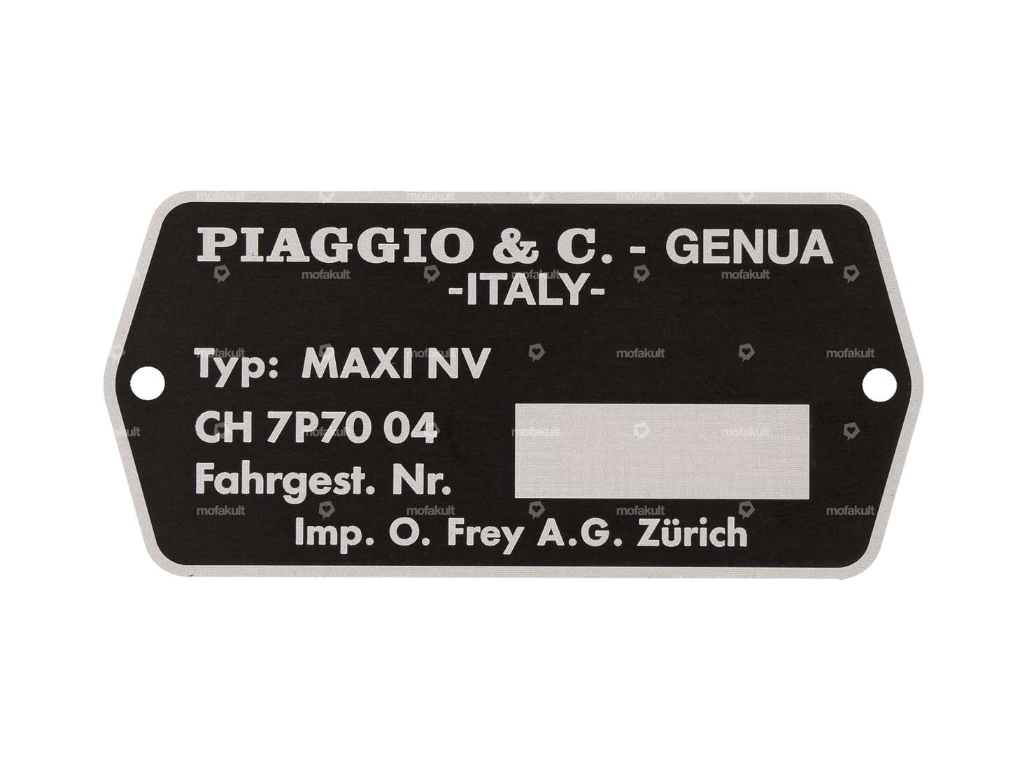 Type plate CH7P7004 | Puch Maxi NV Carousel Image 1