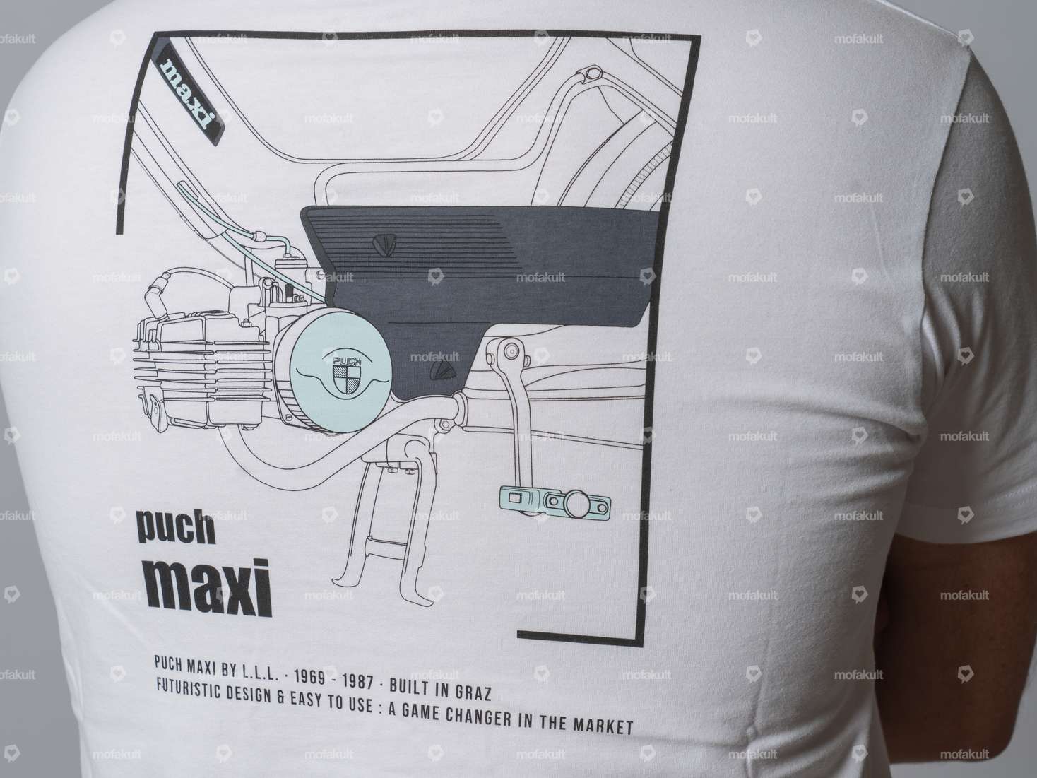 KULTWEAR T-Shirt «Puch» weiss Carousel Image 3