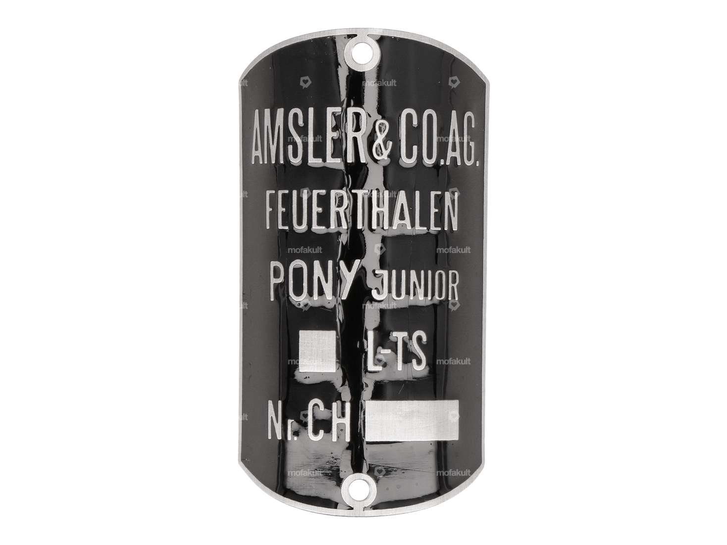 Typenschild «L-TS» gebogen (B-Qualität) | Pony 503 Junior Carousel Image 1