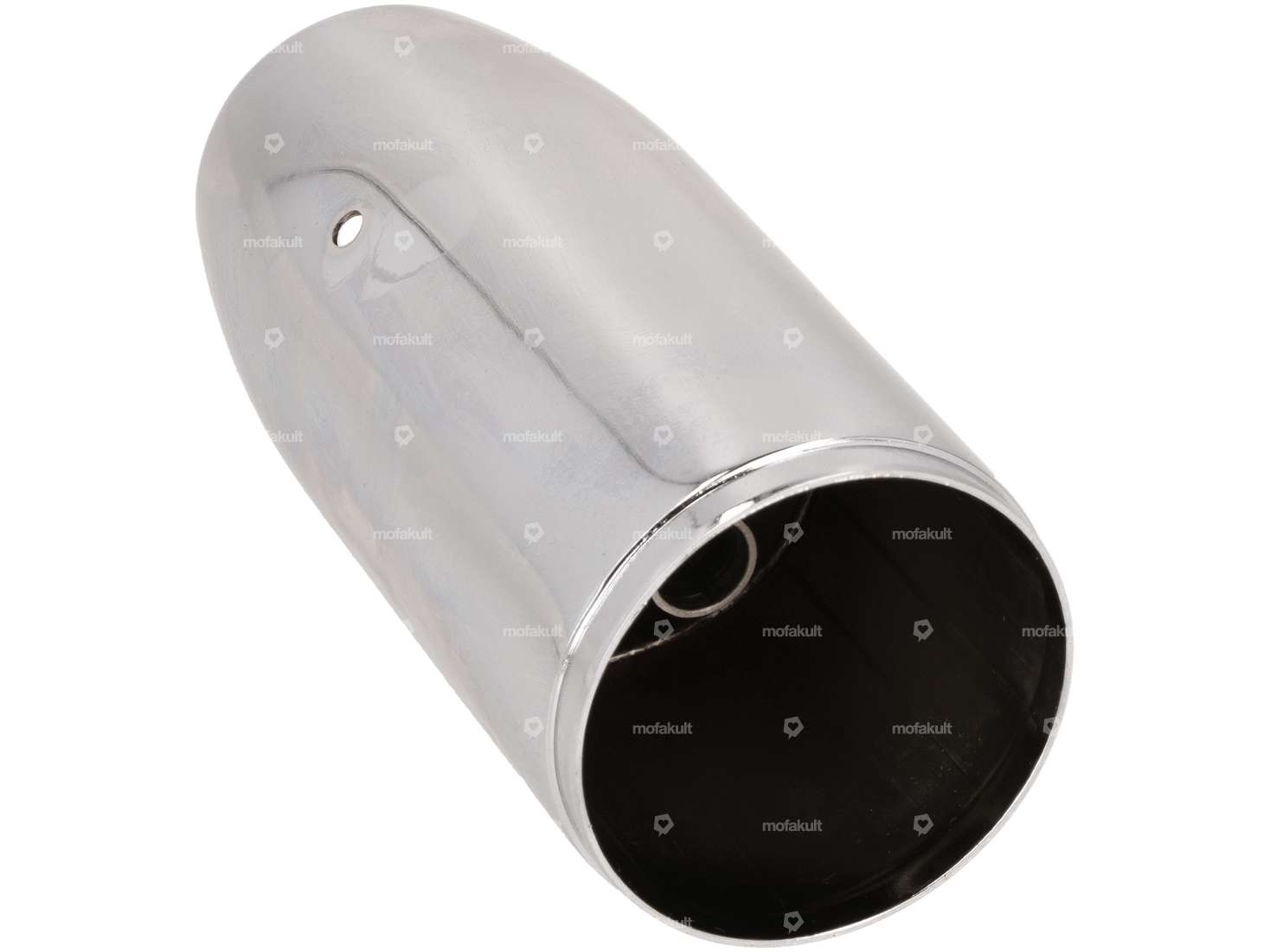 End piece exhaust cigar 65 mm chrome Carousel Image 2