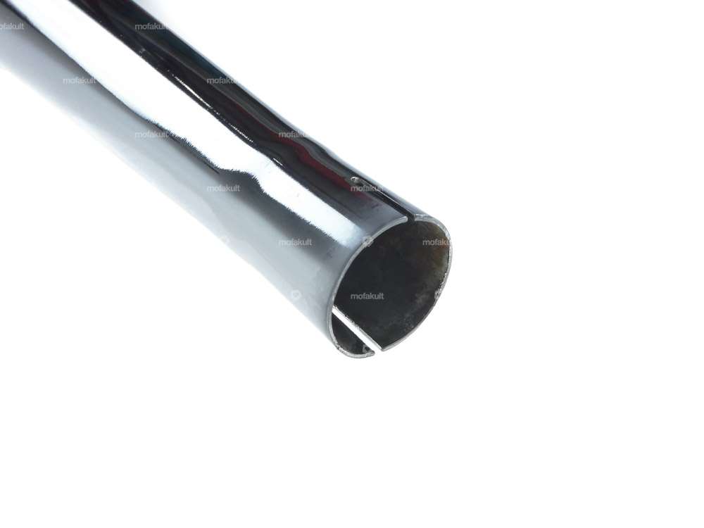 Endtopf Zigarre Ø 26 / 60 mm gekrümmt Chrom Carousel Image 2