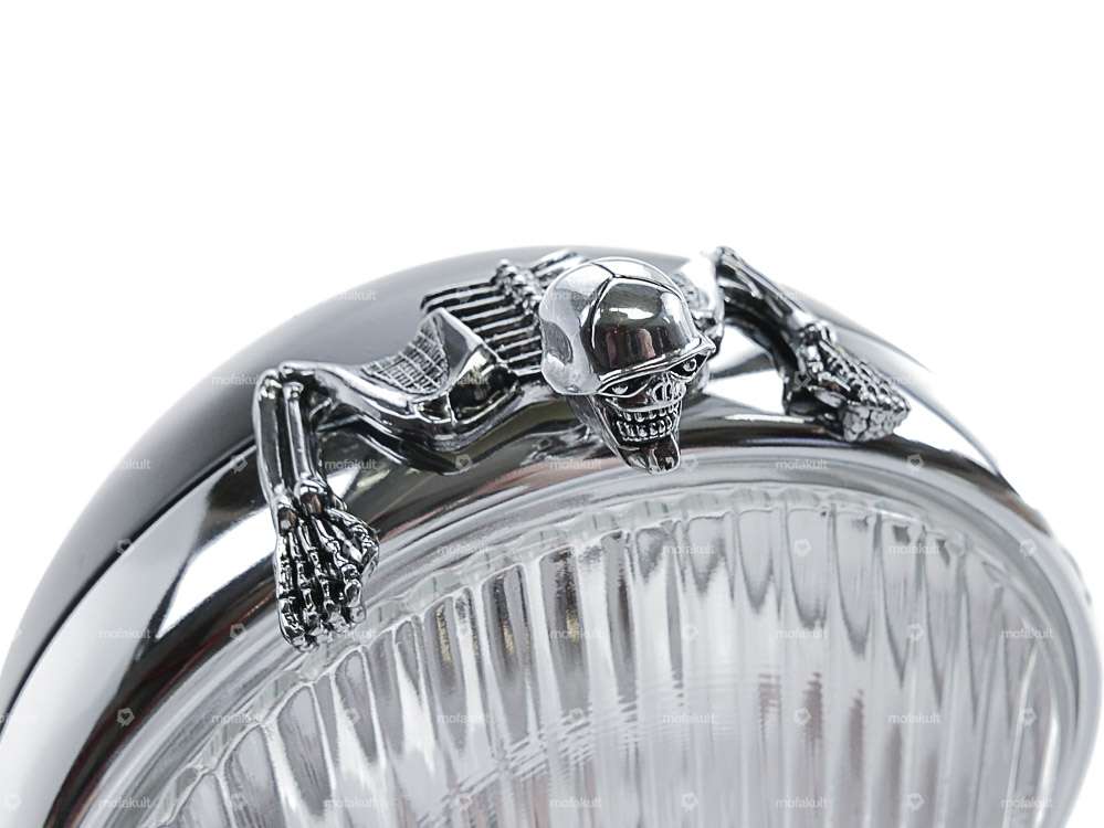 Visier Skull klein Chrom Carousel Image 5