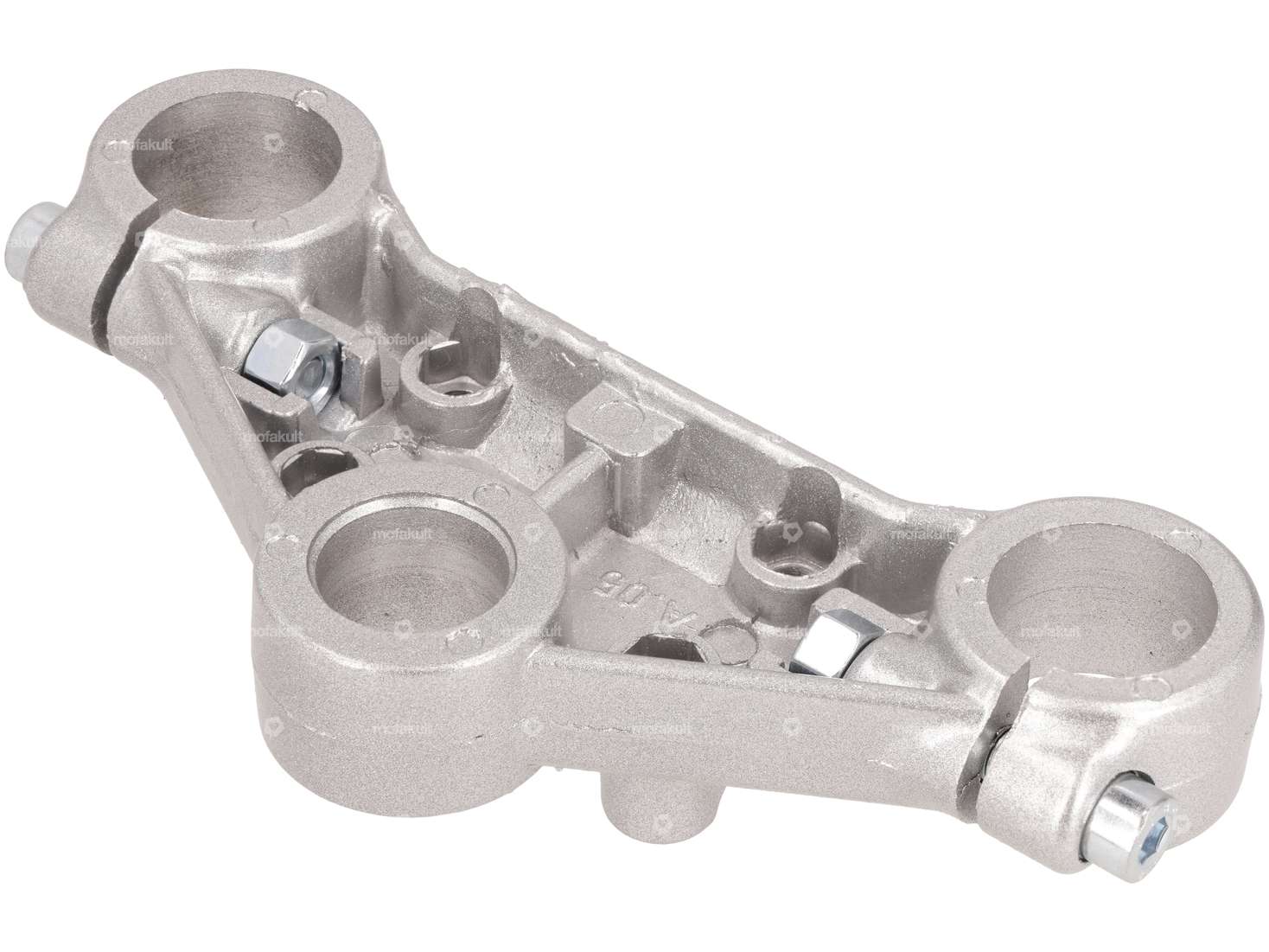 EBR upper triple tree aluminum Harry (Ø 30 mm spars) silver Carousel Image 2