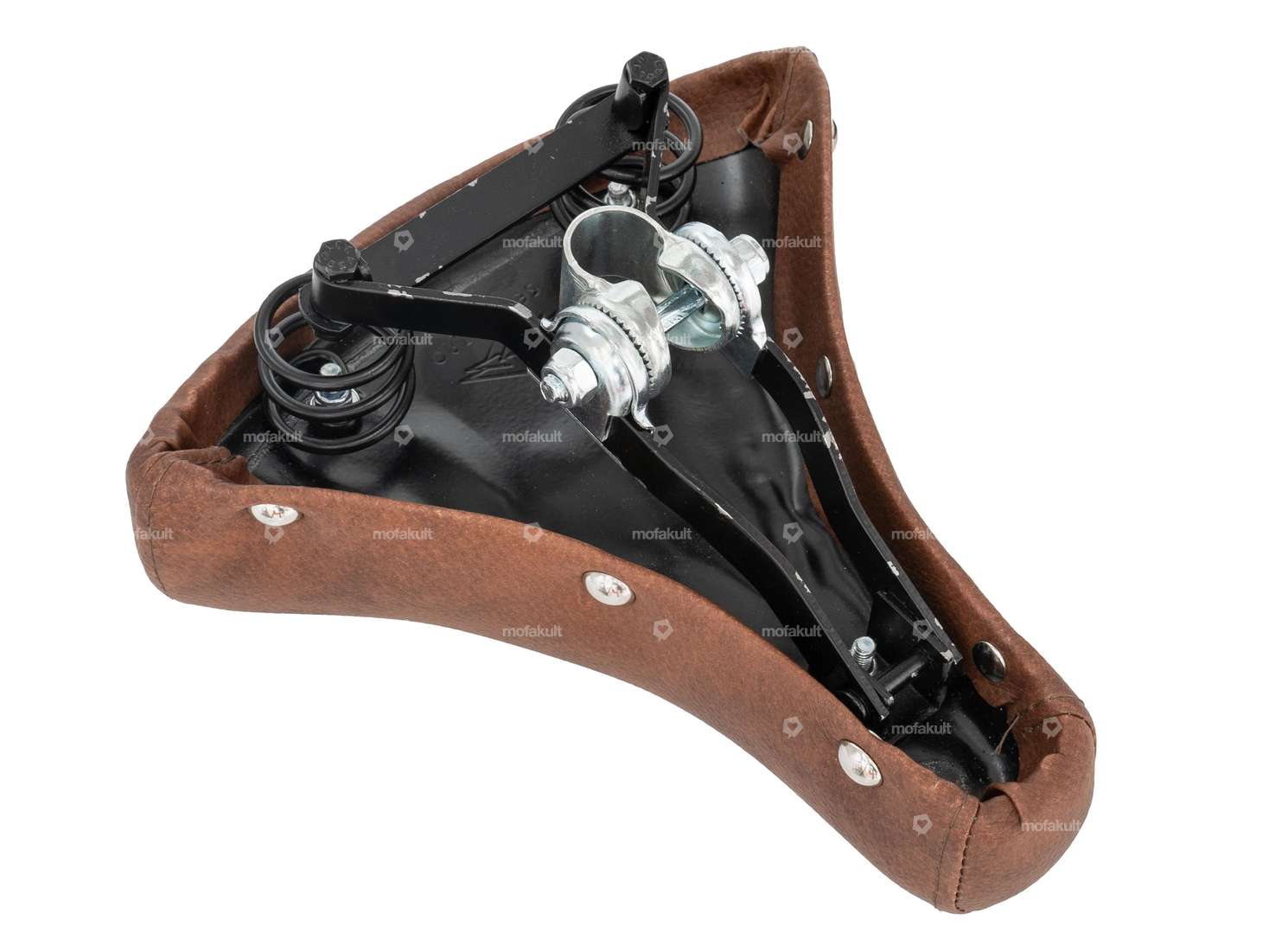 Sattel Buffalo Tonnenfedern braun Carousel Image 4