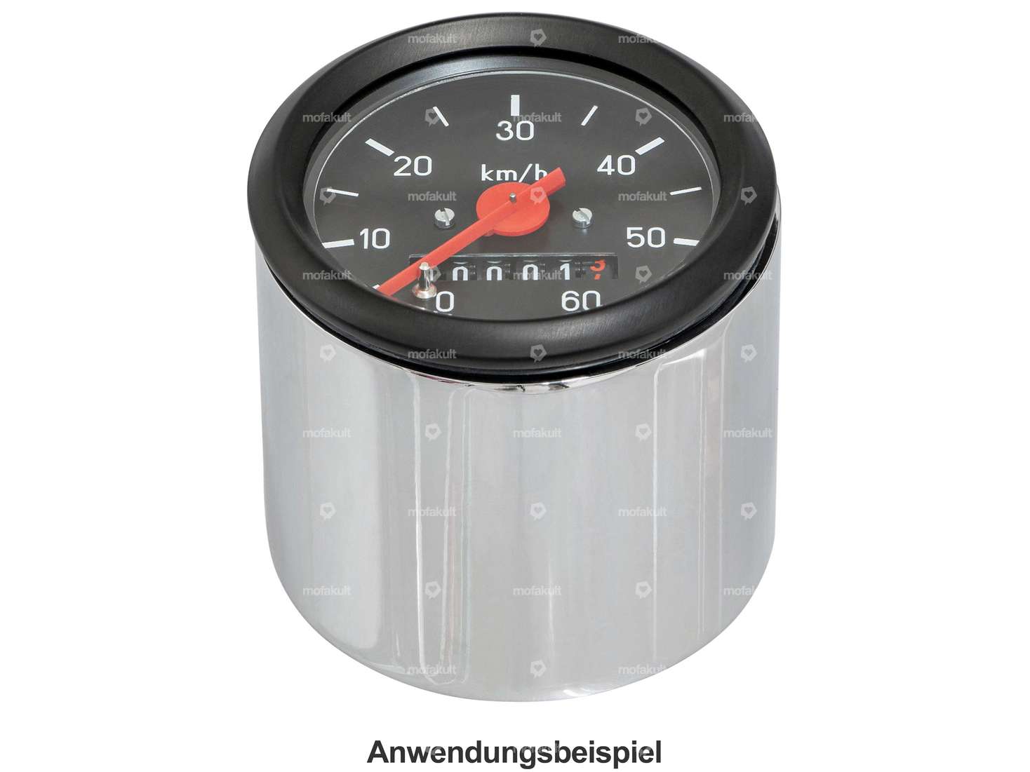 66HEROES speedometer cup Ø 60 mm chrome Carousel Image 3
