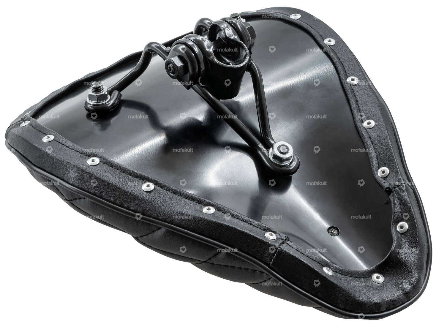 Sattel Karo-Muster schwarz Carousel Image 3