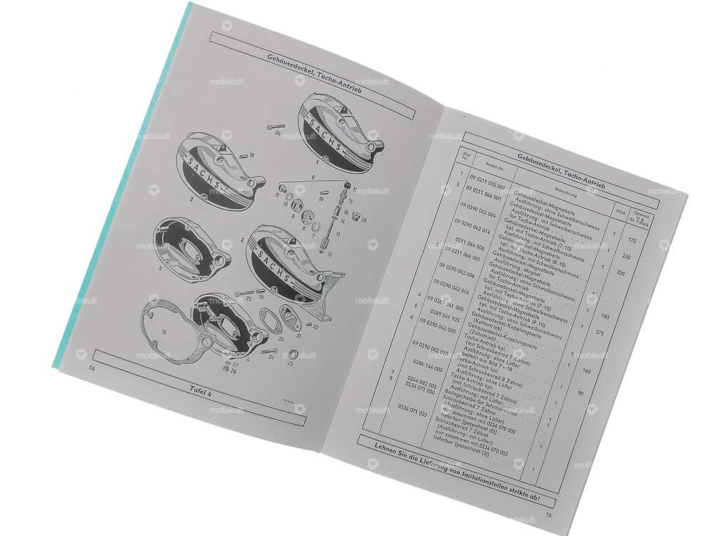 Ersatzteil-Liste | Sachs 50/2, 50/2M Motor Carousel Image 3