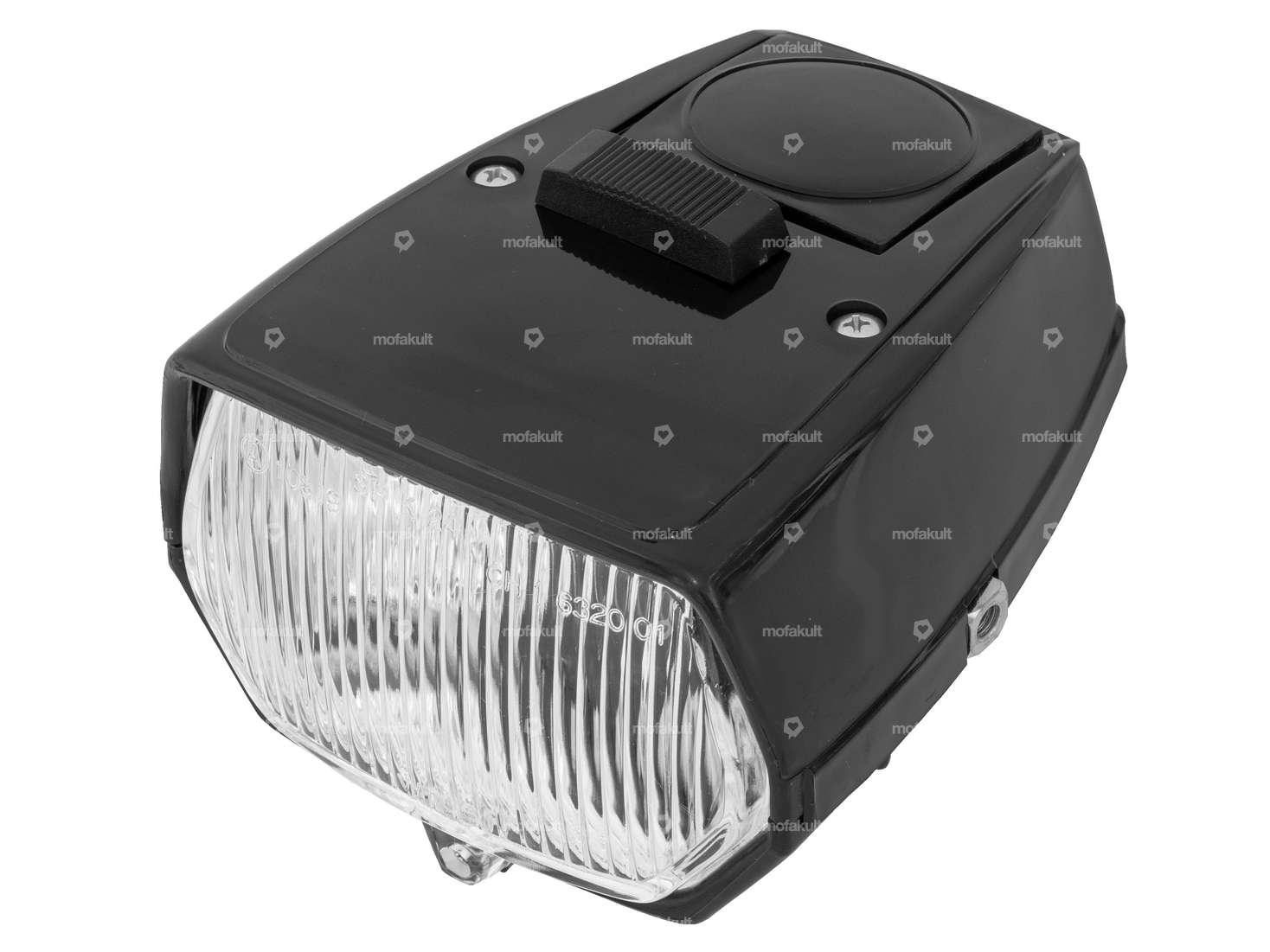 GPO Scheinwerfer eckig mit Schalter schwarz Carousel Image 1