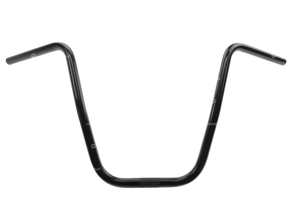 Handlebar fork plate 36 cm curved black Carousel Image 1