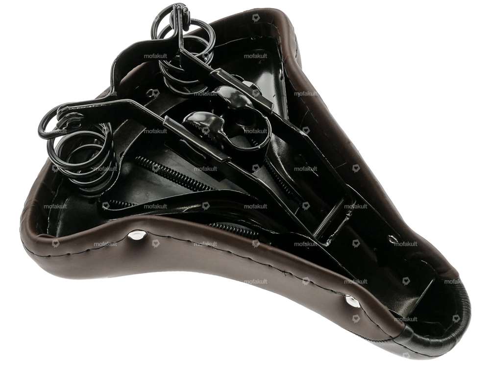 Sattel Comfort Tonnenfedern schwarz / braun Carousel Image 3