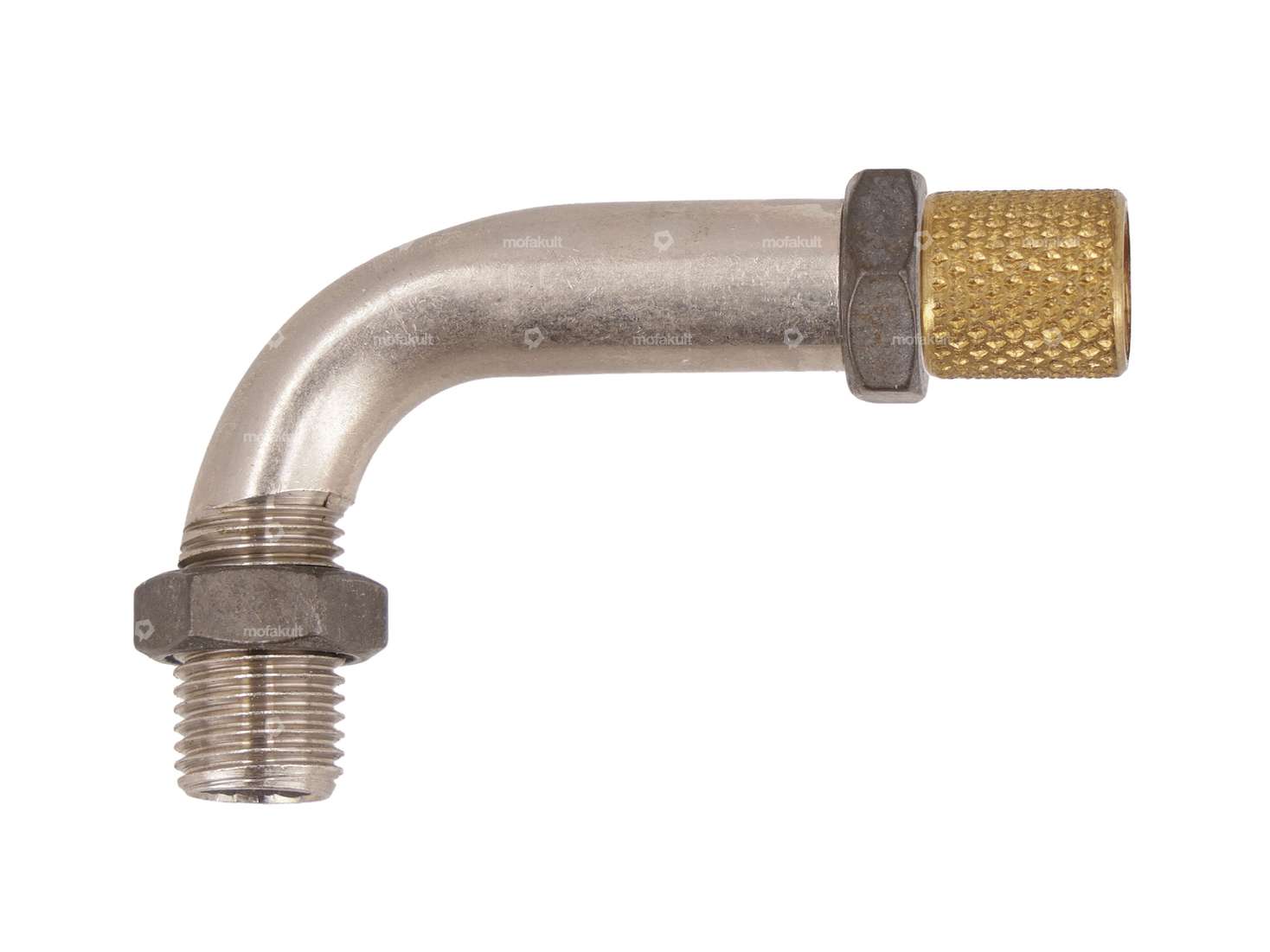 BING 90° Vergaser-Rohrbogen M7x0.75 NOS Carousel Image 1