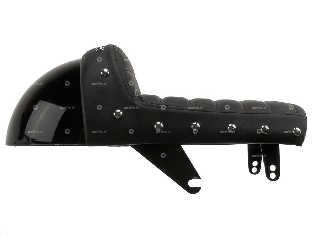 Sattelschale Cafe Racer gepolstert schwarz Carousel Image 4