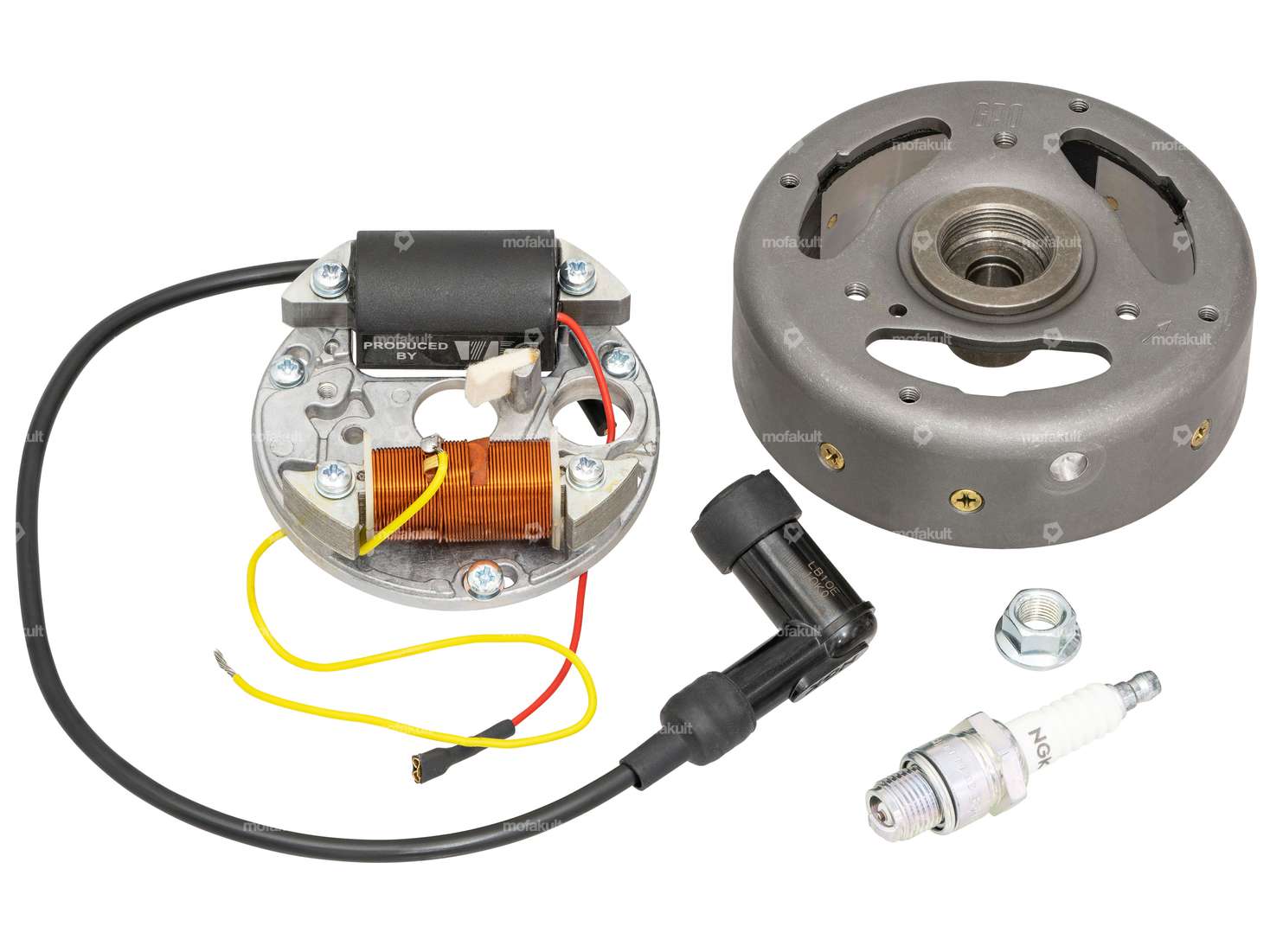 GPO / VEC ignition set electronic left-turning 6V | Puch / Sachs / Belmondo Carousel Image 1