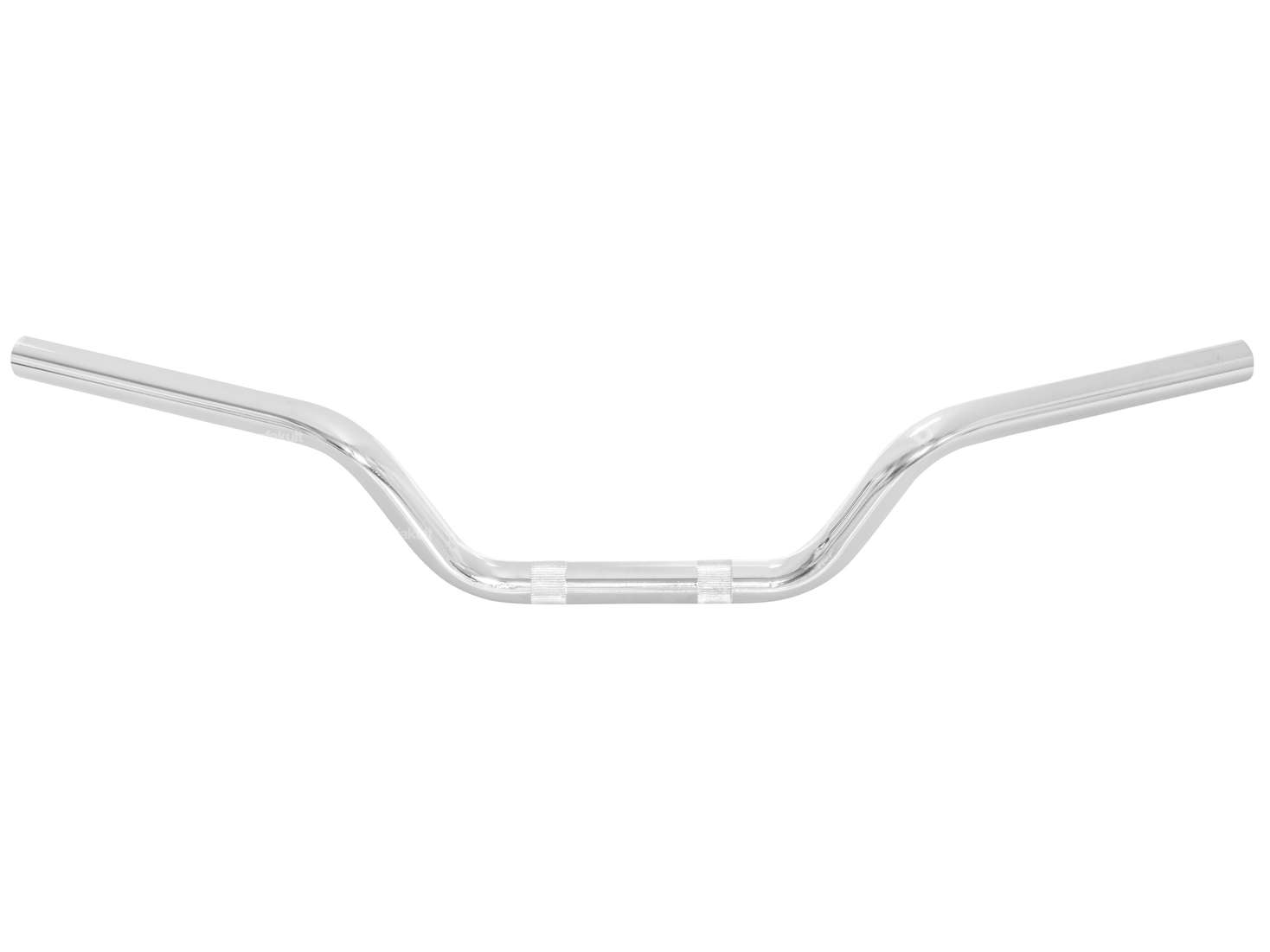 Handlebar fork plate 10.5 cm curved chrome Carousel Image 1