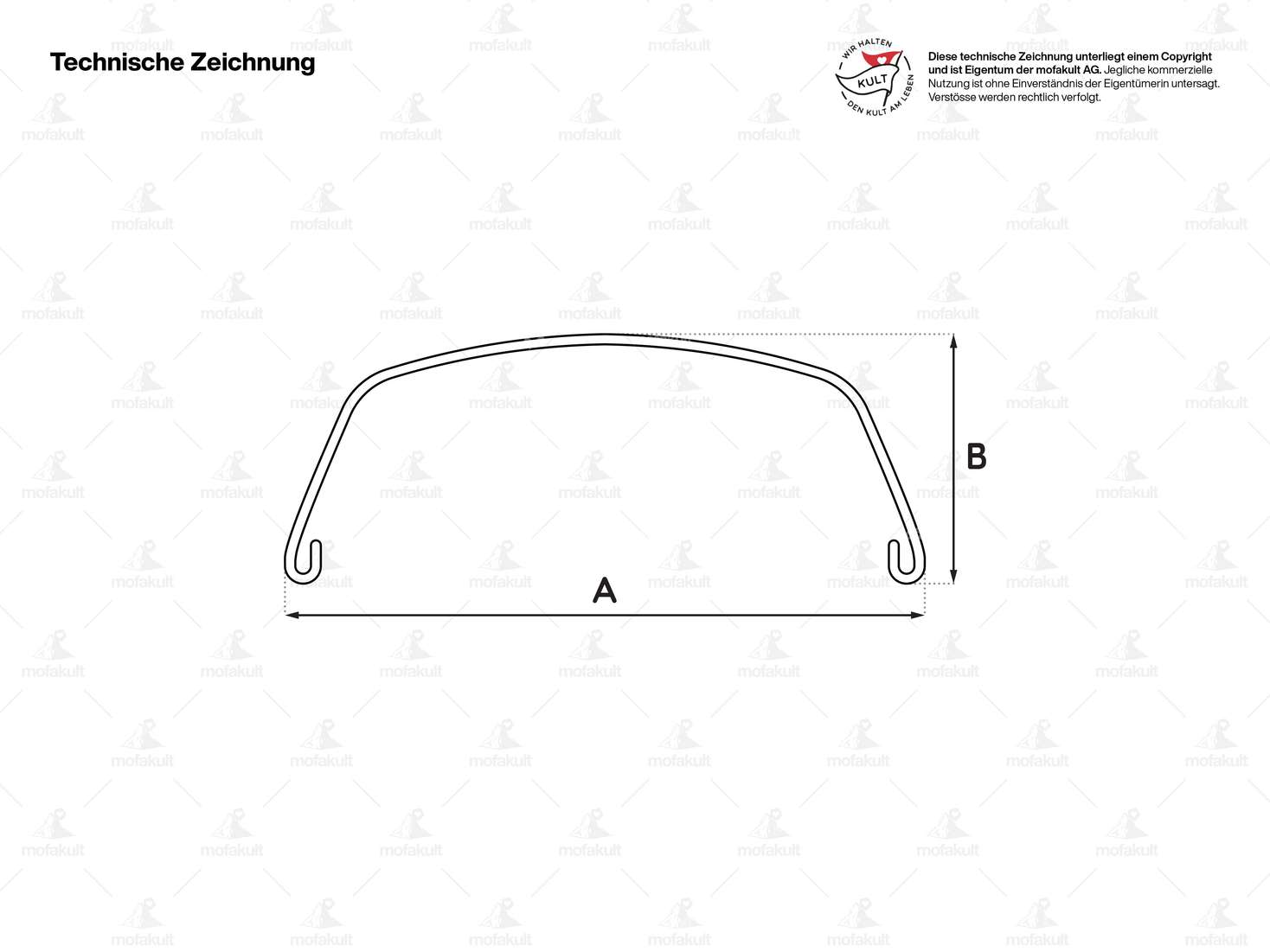 17" Hinterschutzblech Inox | Zündapp ZD Carousel Image 4