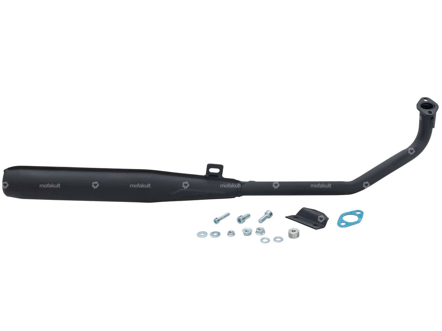 SITO Plus exhaust 25 mm straight outlet black | Tomos Carousel Image 1