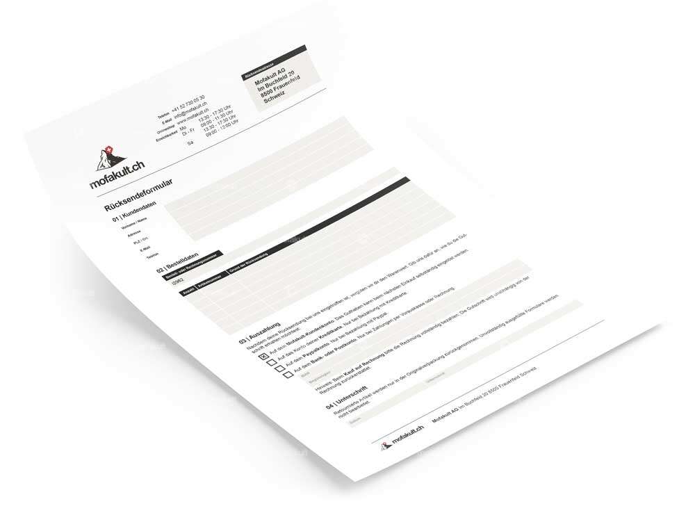 Rücksendeformular zum Zurücksenden von Retouren Carousel Image 1