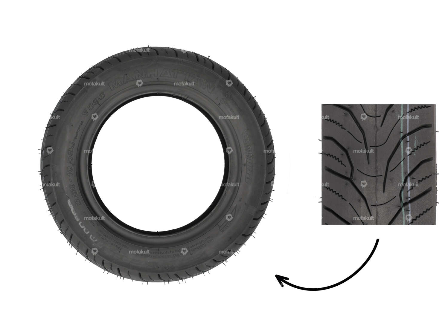 VeeRubber 3.50 x 10" Reifen VRM396 (V396) MANHATTAN Semi-Slick Carousel Image 1