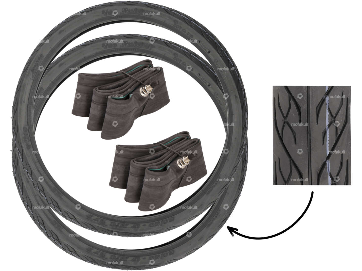 VeeRubber Reifen-Set 2.35 x 17" VRM310 (V310) Semi-Slick Carousel Image 1