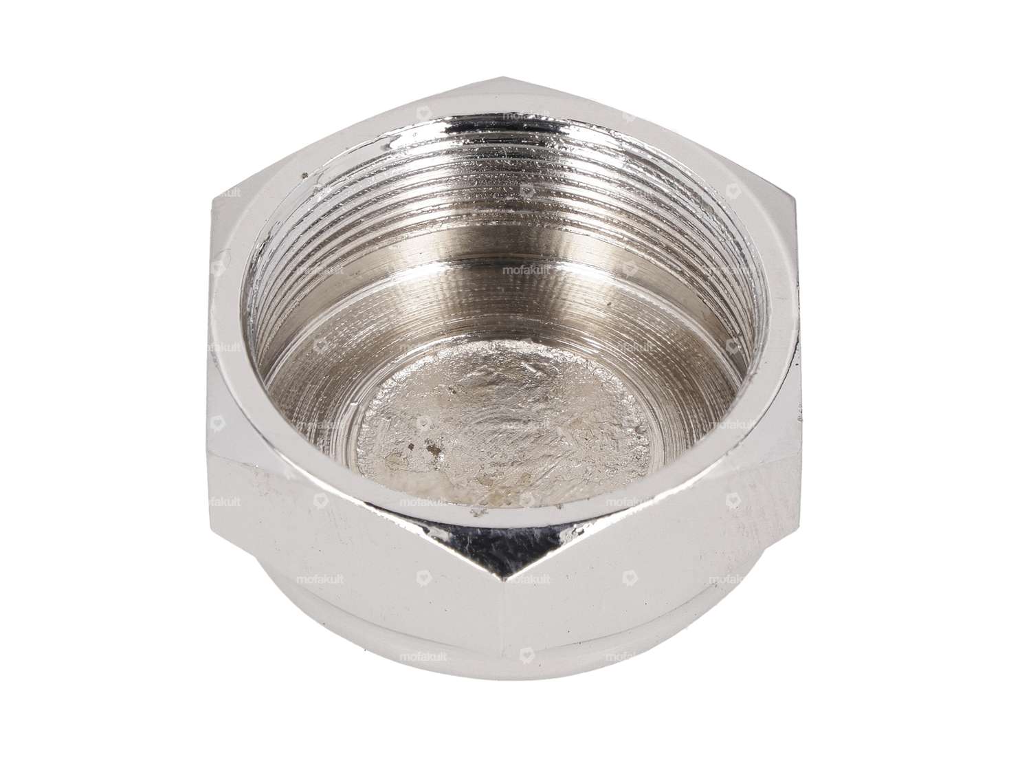 Gabelschaftmutter M26x1 geschlossen mittelhoch Chrom | Hercules Prima, Optima Carousel Image 2