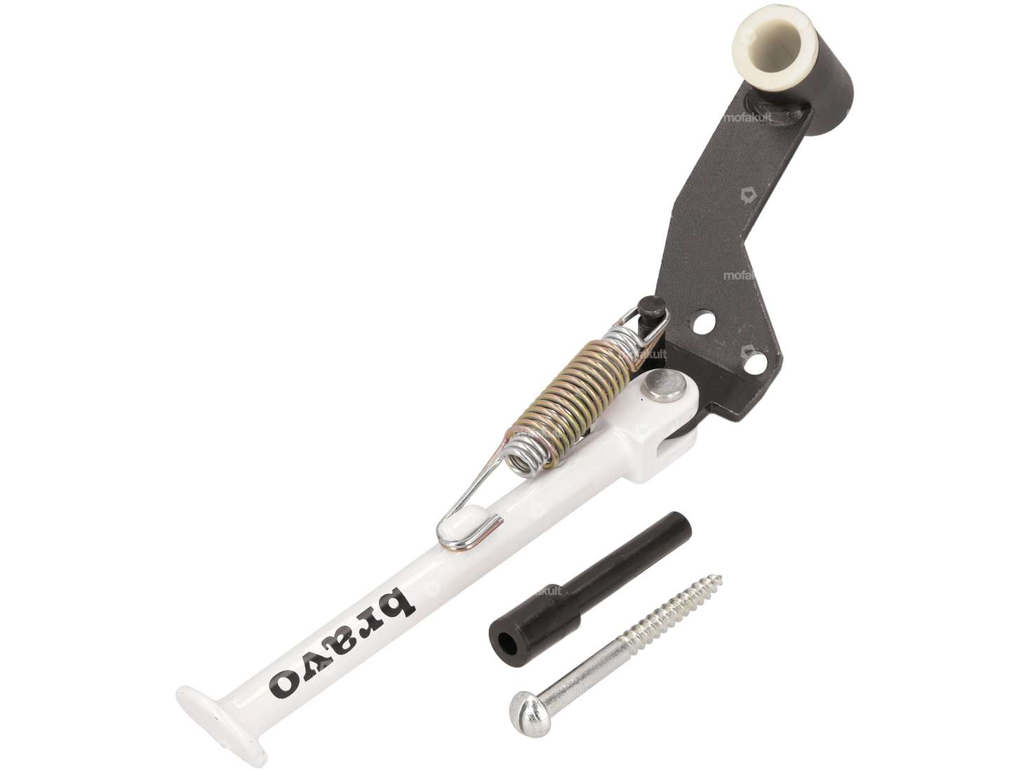 Buzzetti Seitenständer «bravo» weiss NOS | Piaggio Bravo, SUPERbravo Carousel Image 1