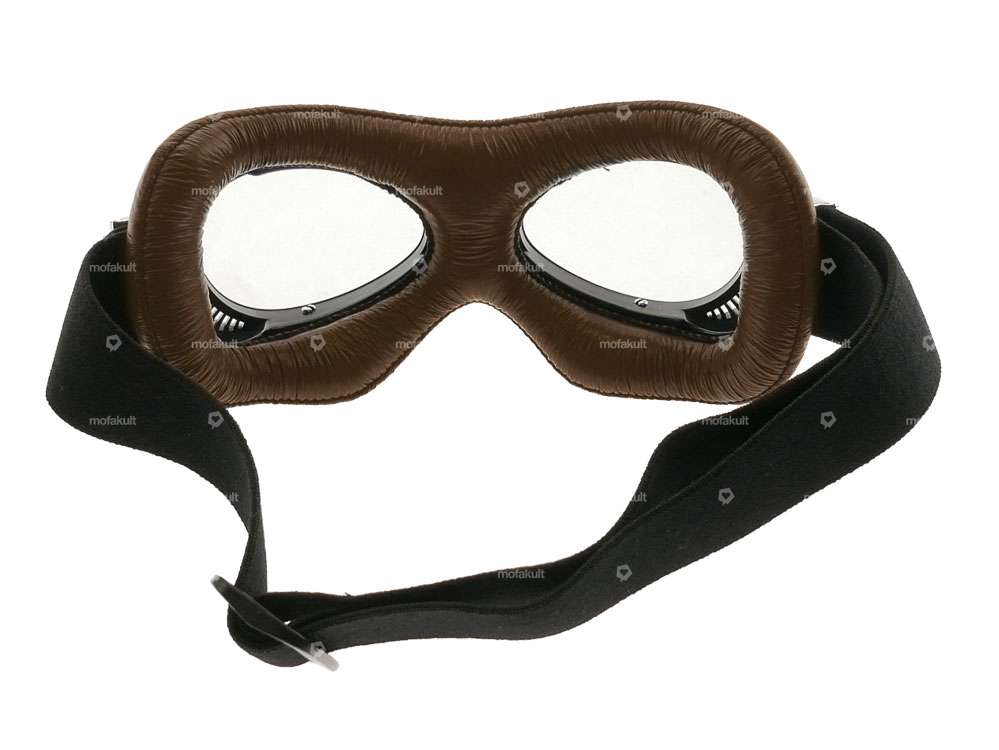 Fliegerbrille Vintage braun Carousel Image 3