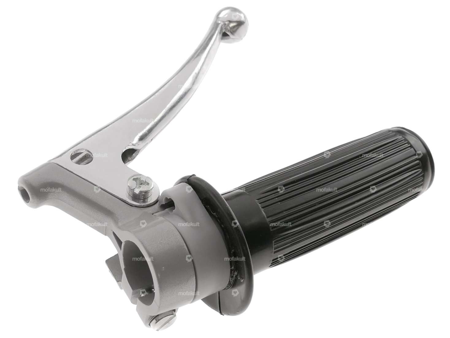 Throttle twist grip Oldschool gray Carousel Image 2