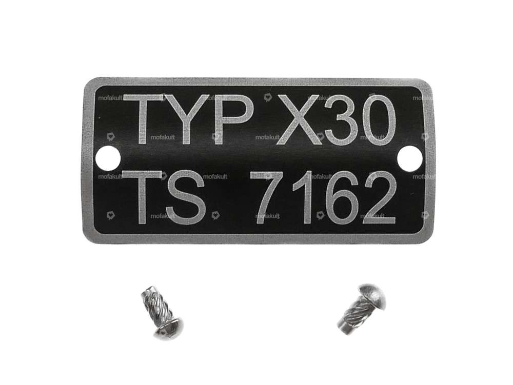 swiing® revival Typenschild TYP X30 TS 7162 | Puch Velux Carousel Image 1