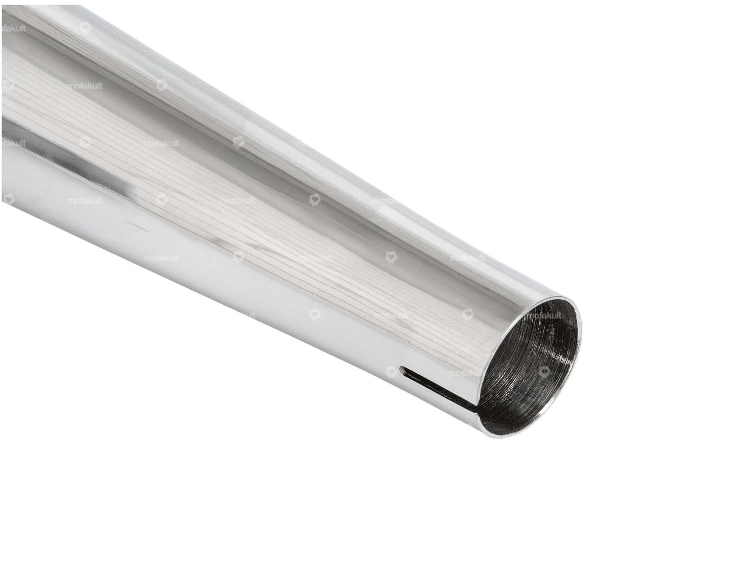 Auspuff Boss Demper Ø 28 / 60 mm mit Lasche Chrom | Puch Carousel Image 3