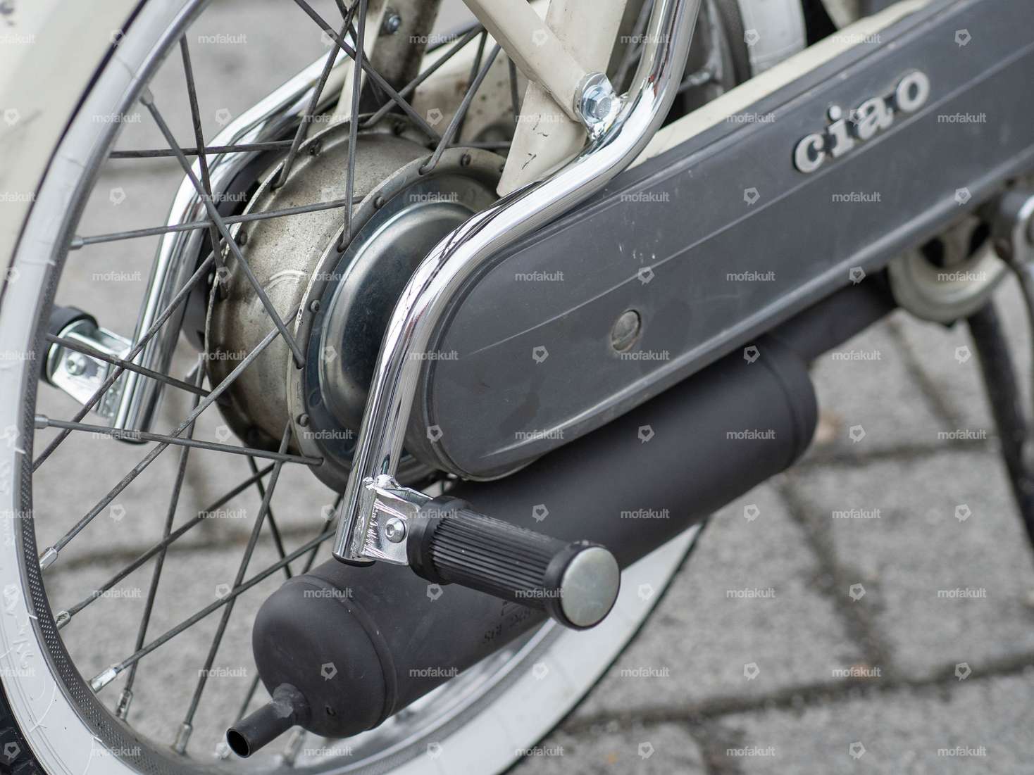 Fussrasten Mitfahrer Chrom | Piaggio Ciao P Carousel Image 5