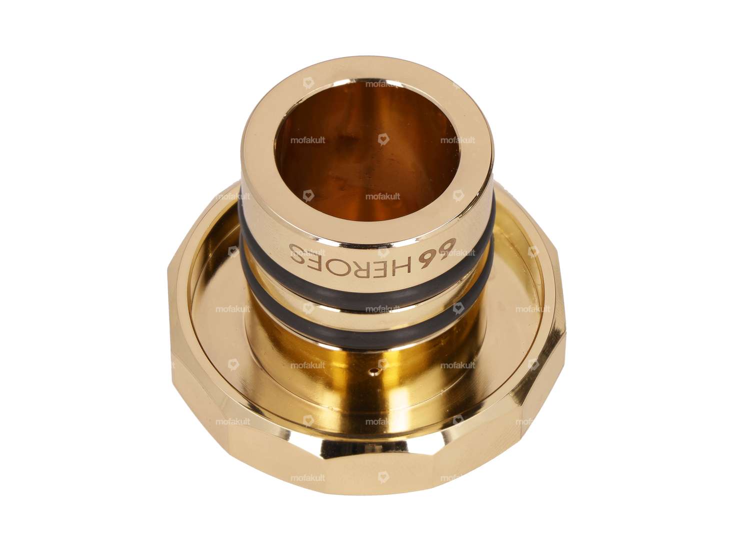 66HEROES Tankdeckel eckig «Puch» gold | Puch Maxi Carousel Image 2