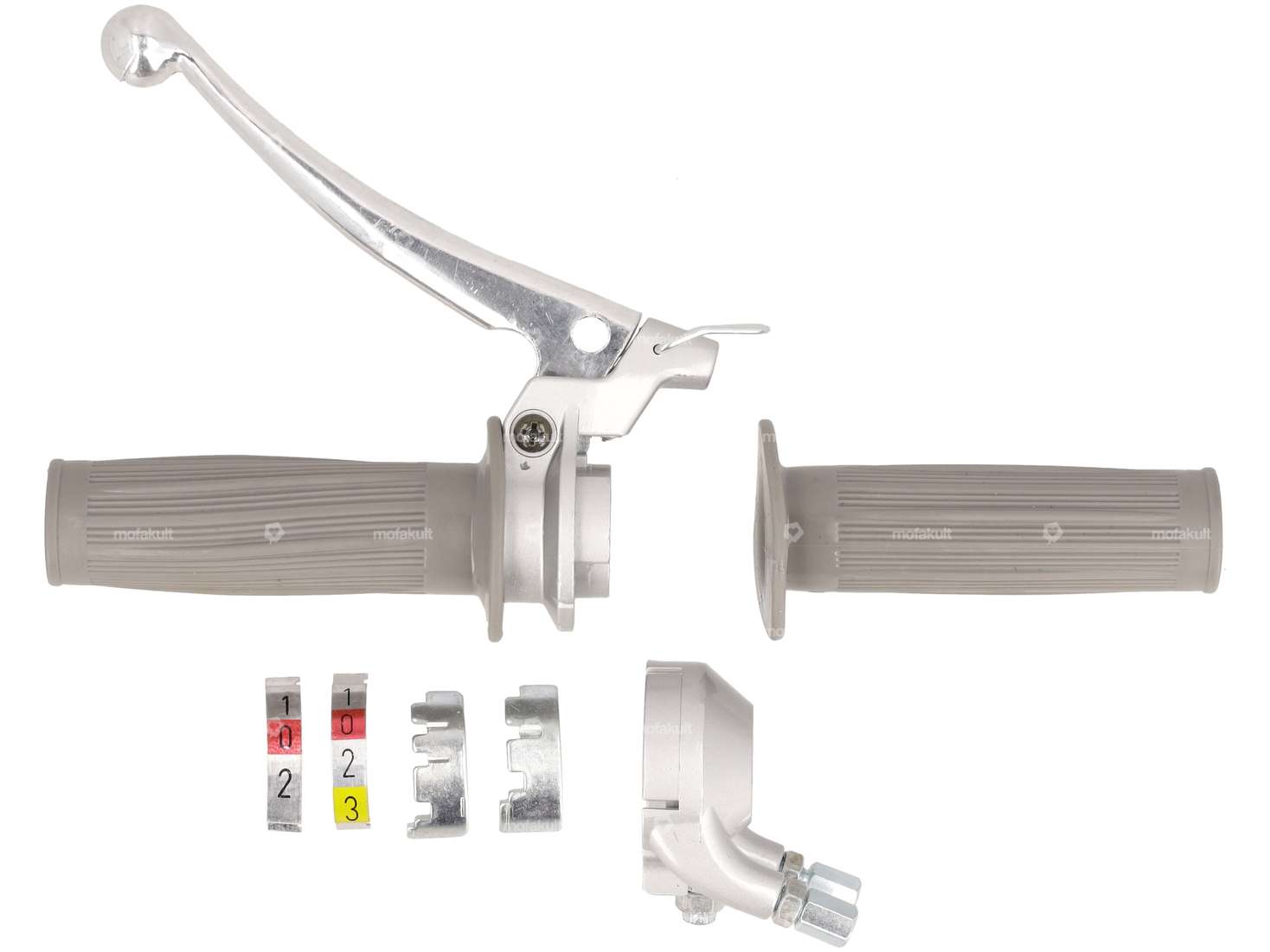 Schaltgriff 2 / 3-Gang (Magura Nachbau) silber / grau Carousel Image 1