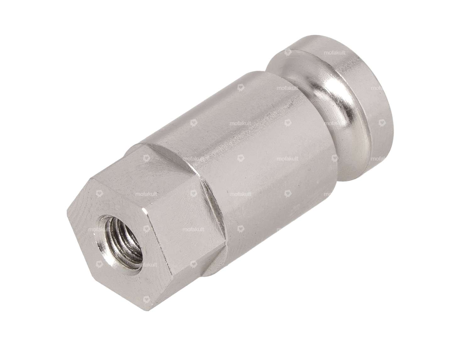 66HEROES Aufnahmezapfen M6 Nummernschildhalter seitlich Inox Carousel Image 1