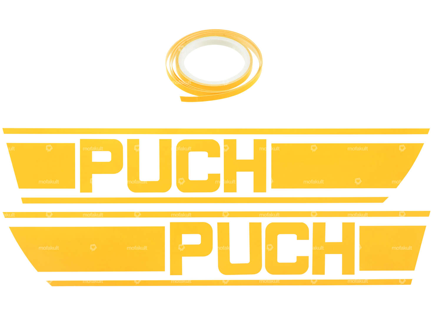 Adhesive kit tank yellow foil plot | Puch X30 Carousel Image 1