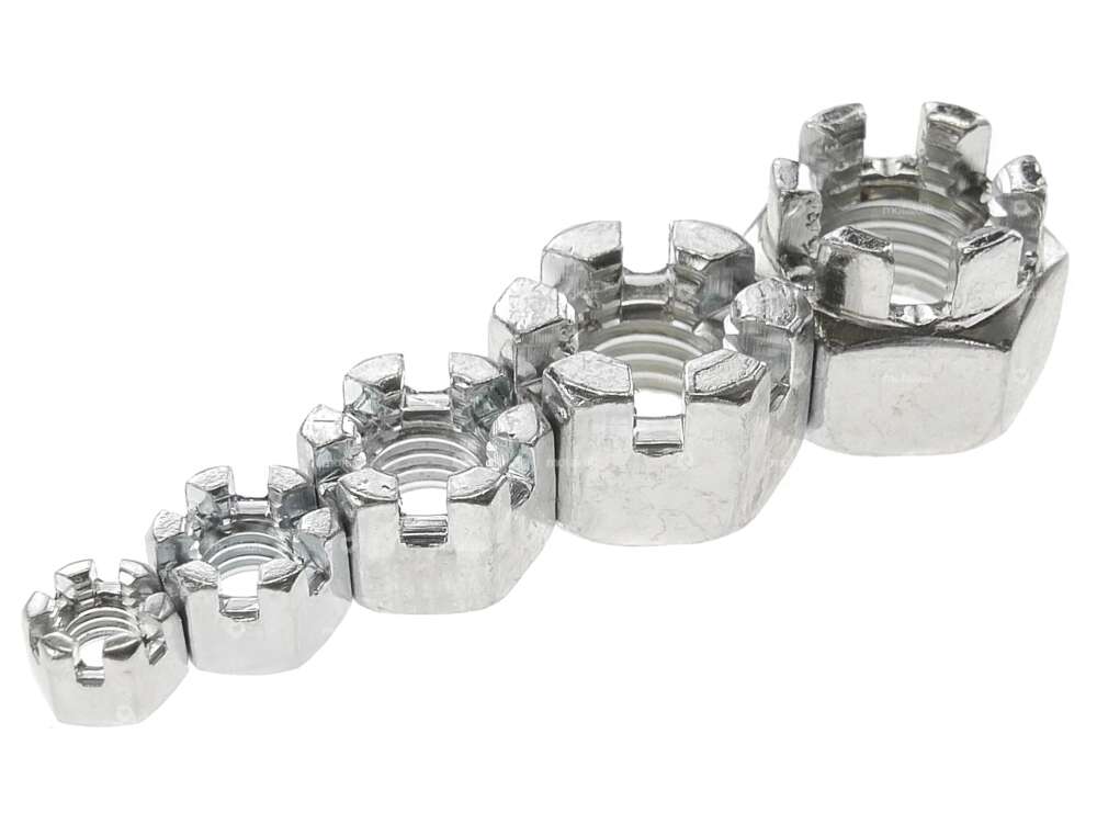 Kronenmutter M5 - M12 verzinkt Carousel Image 1