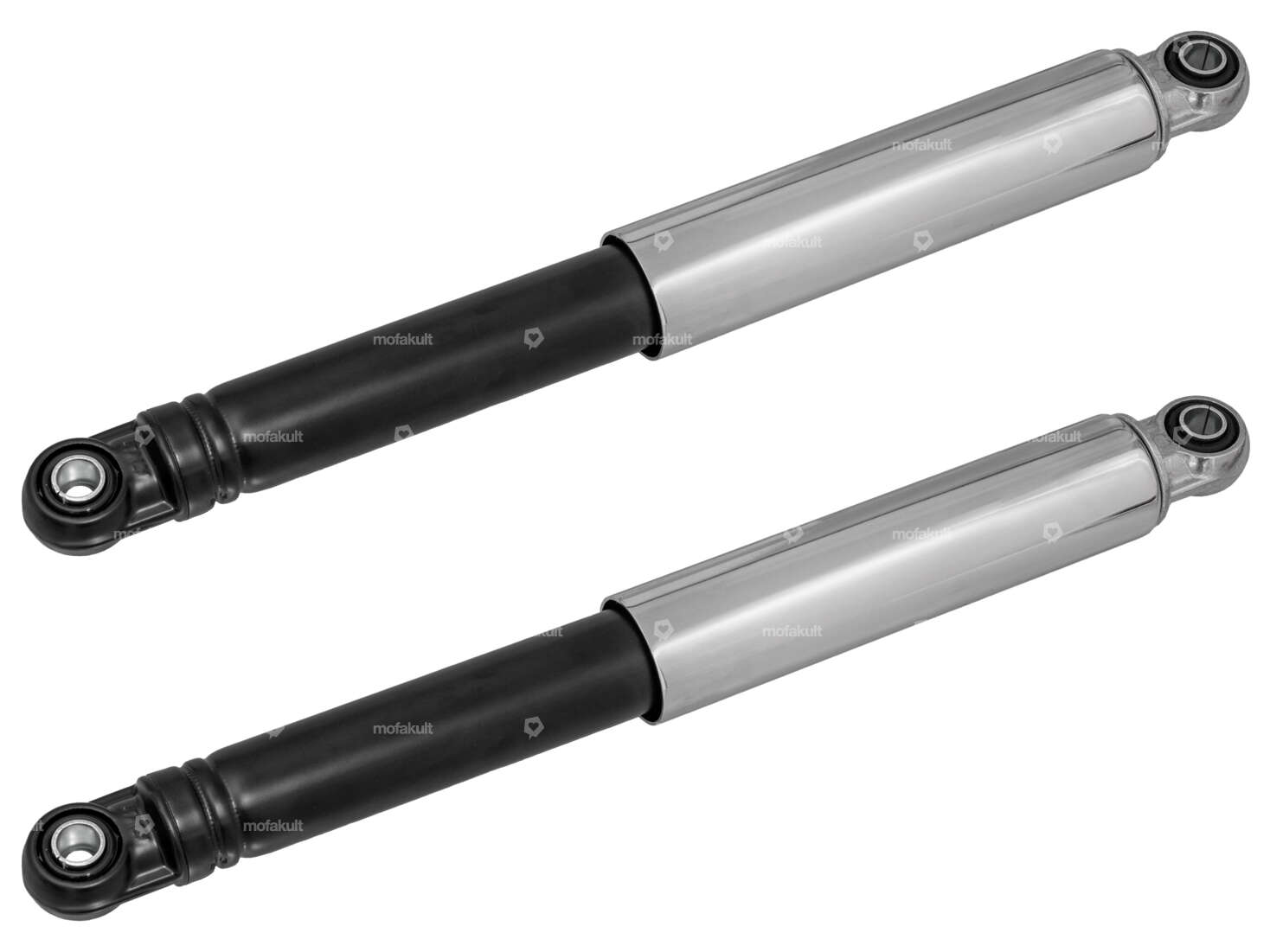 IMCA Stossdämpfer 32 cm Oldschool Chrom / schwarz Carousel Image 1