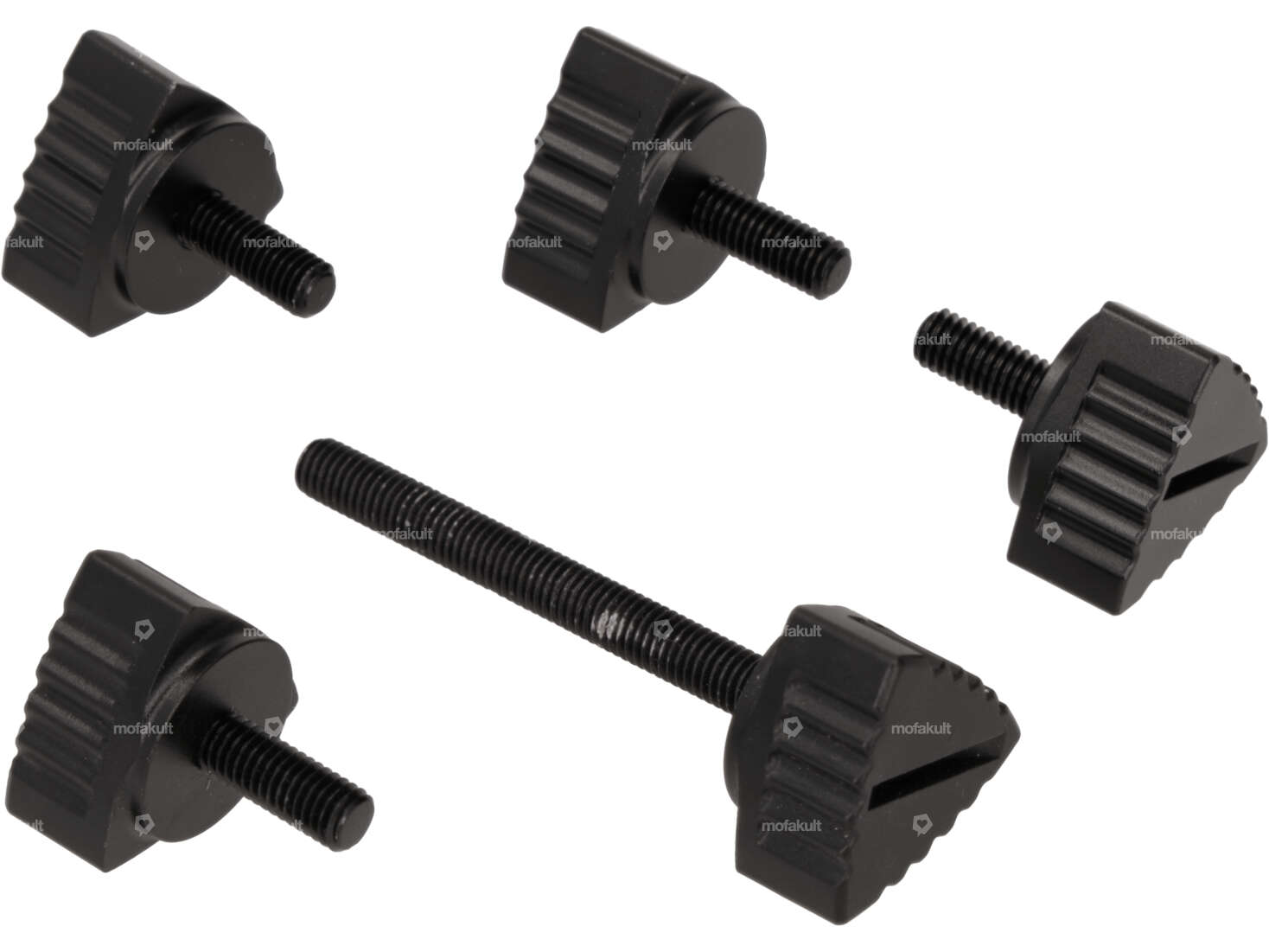 66HEROES Seitenschutzschraube-Set Alu schwarz | Puch Maxi N Carousel Image 1