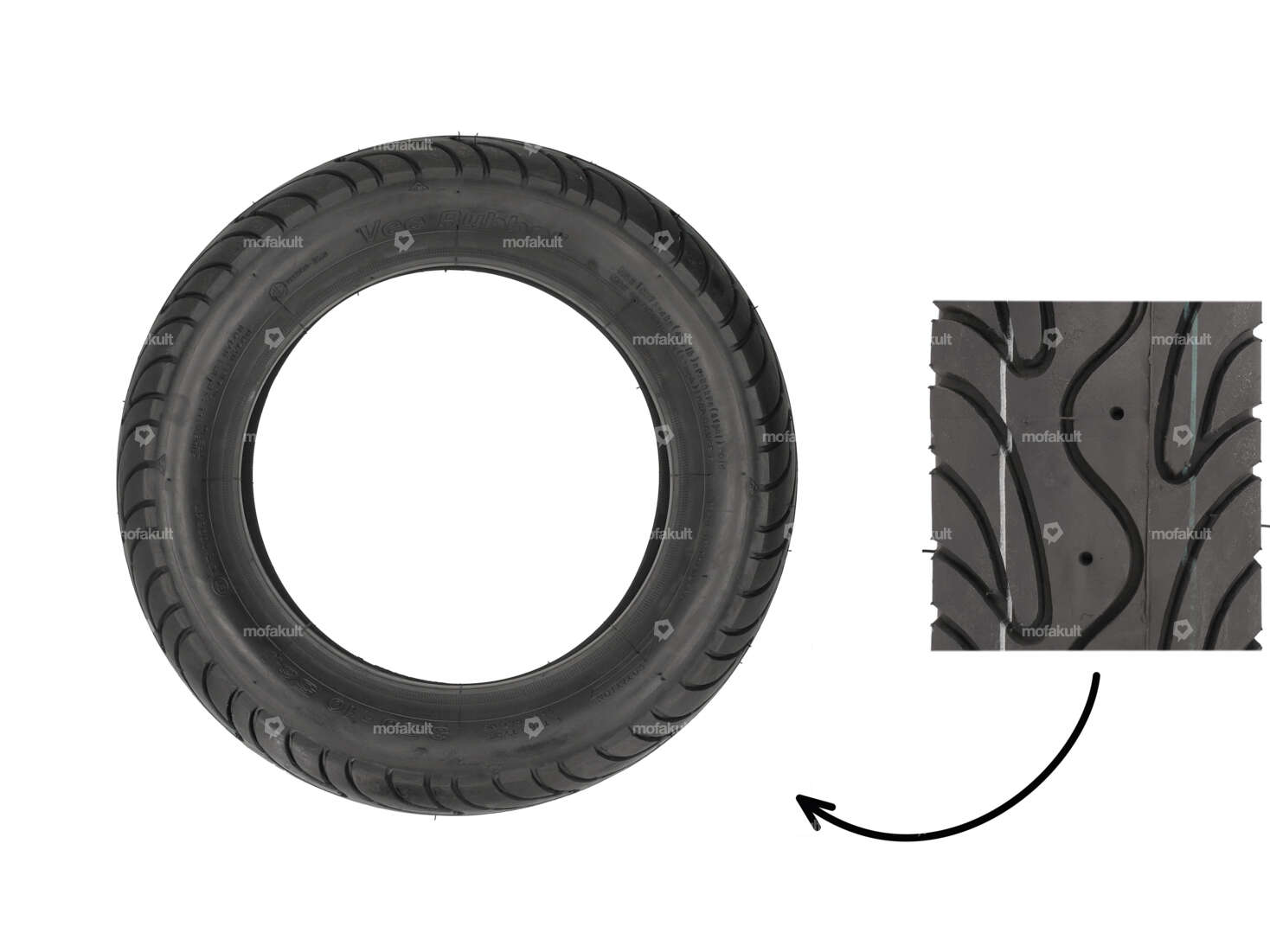 VeeRubber 3.50 x 10" Reifen VRM134 (V134) Semi-Slick Carousel Image 1