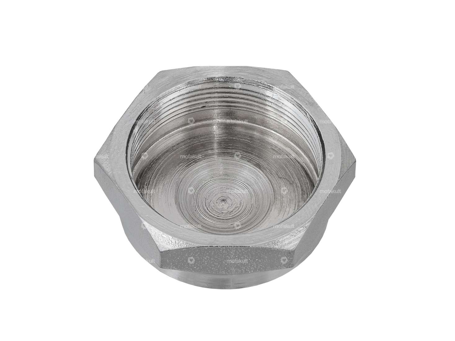 Gabelschaftmutter M26x1 geschlossen Gabelplatte Chrom | Tomos Carousel Image 2