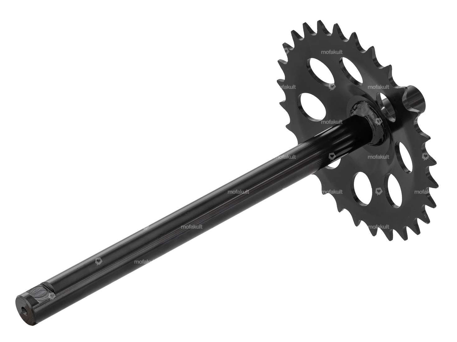 GPO Tretachse mit Kranz schwarz | Puch Supermaxi LG1, LG2 Carousel Image 2