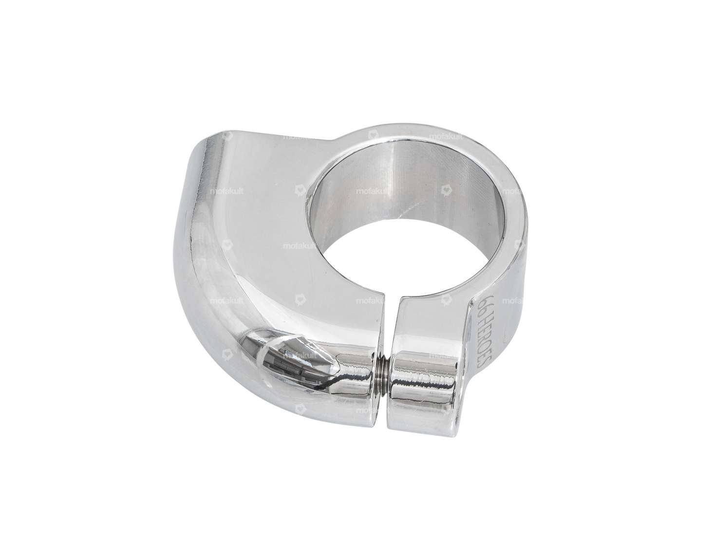 66HEROES Spiegelhalterung M10 Alu Chrom Carousel Image 2