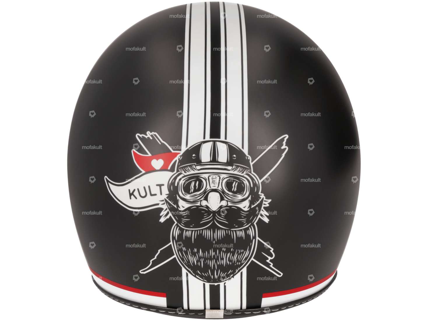 Mofakultwear Jethelm «bärtiger Bernhard» schwarz (XS / S) Carousel Image 3