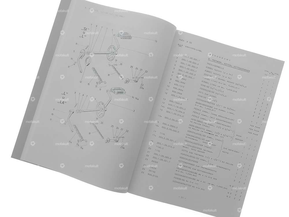 Ersatzteilkatalog | Puch X30 ST, L, LA Velux (CH) Carousel Image 3