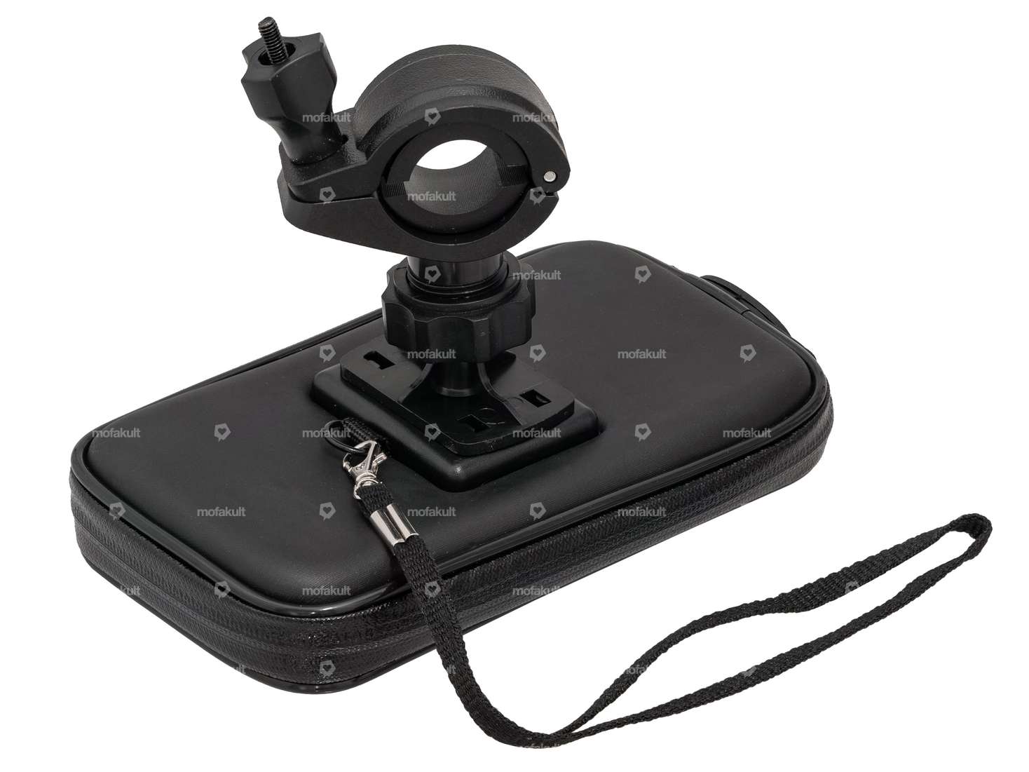 GPO cell phone holder up to 5" (waterproof)e handlebar mount, 360° rotatable Carousel Image 2